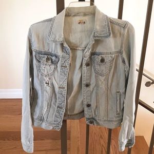 Mudd Juniors Distressed Denim Jacket